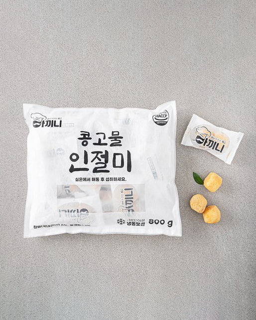 아끼니 콩고물 인절미 800g (6개입) - 냉동 - DotAsia :: 유럽 최대 아시아 식품 온라인몰 | 한국 K-Food ·일본·중국 식품 전문
