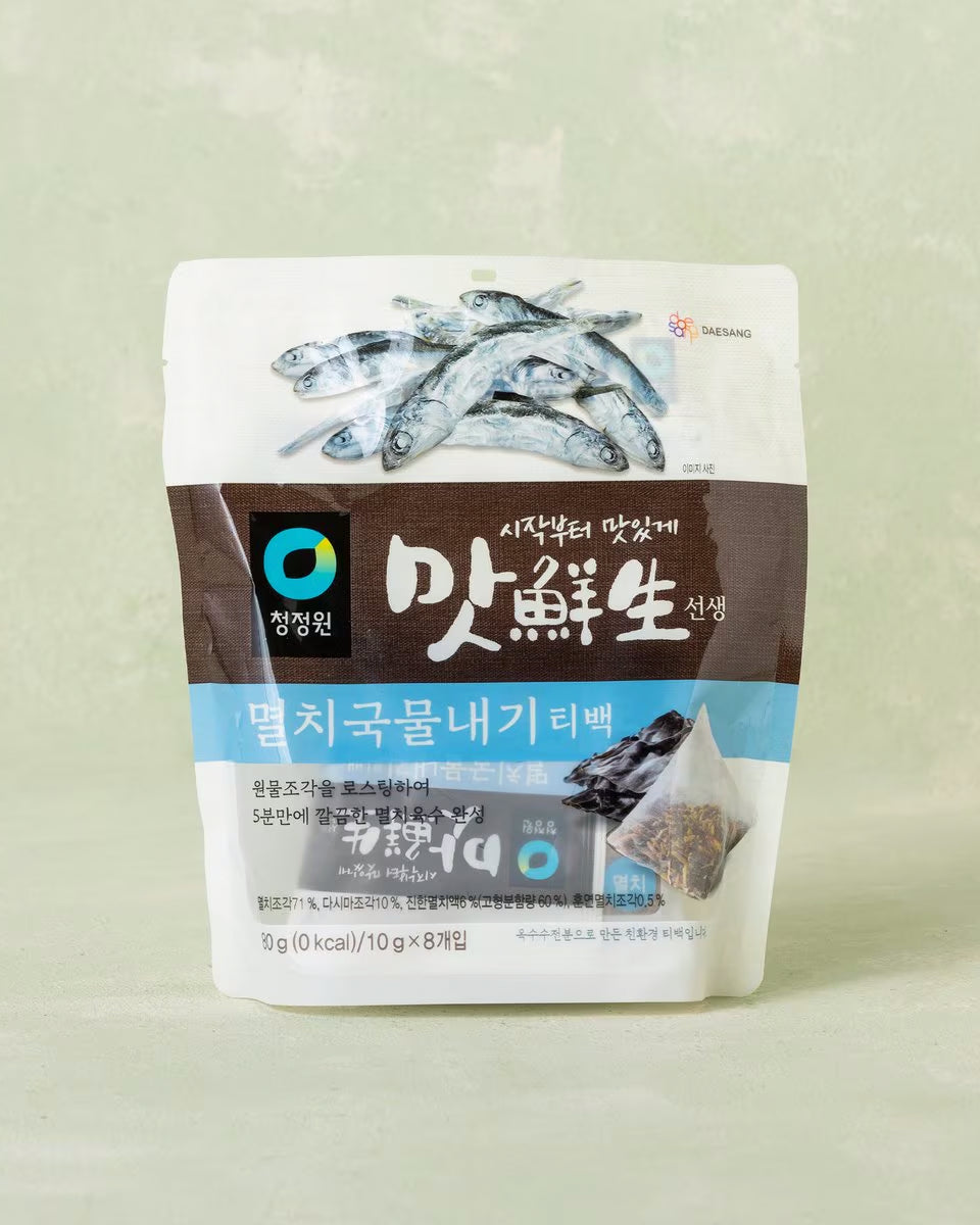 청정원 맛선생 멸치국물내기 티백 80g (8개입) - DotAsia :: 유럽 최대 아시아 식품 온라인몰 | 한국 K-Food ·일본·중국 식품 전문