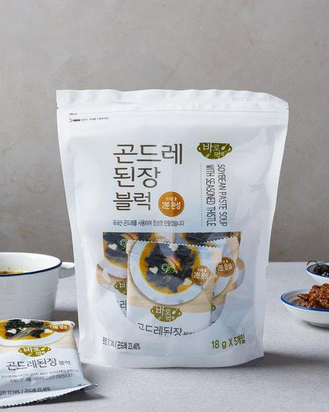 바로먹쿡 곤드레 된장블럭 90g 5개입 - DotAsia :: 유럽 최대 아시아 식품 온라인몰 | 한국 K-Food ·일본·중국 식품 전문