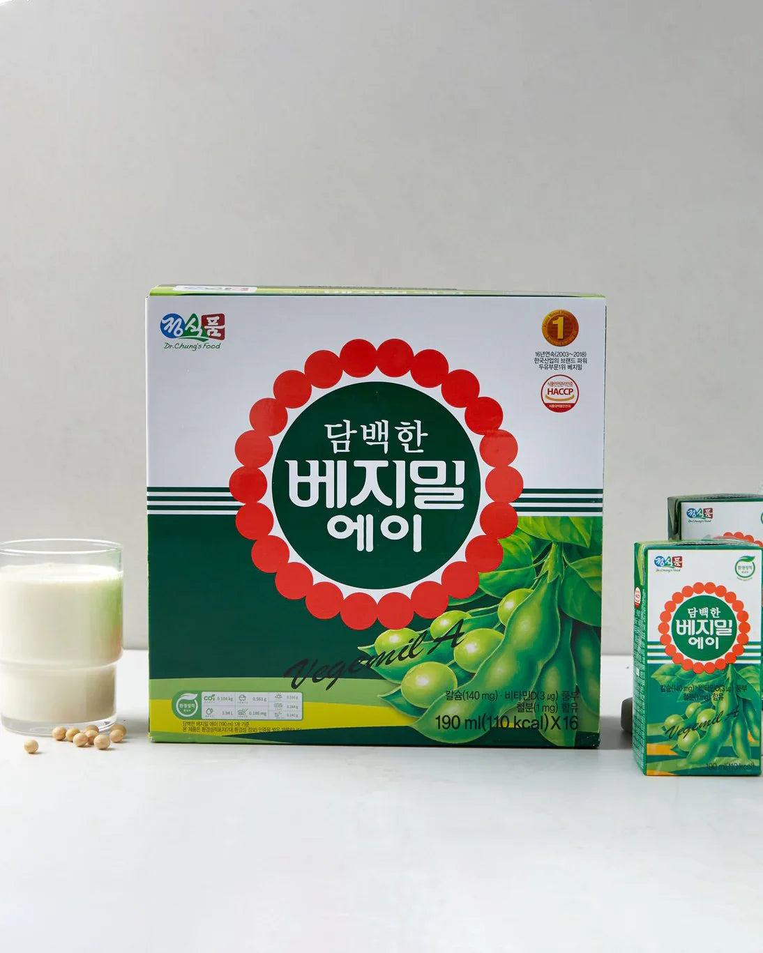 정식품 담백한 베지밀 A 1박스 (190ml*16개입) - DotAsia