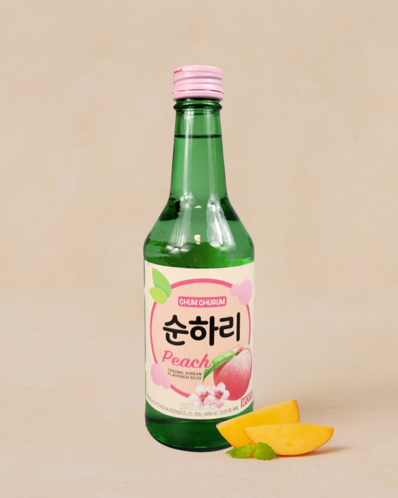 롯데 순하리 복숭아 소주 Alc. 12% 350ml - DotAsia :: 유럽 최대 아시아 식품 온라인몰 | 한국 K-Food ·일본·중국 식품 전문