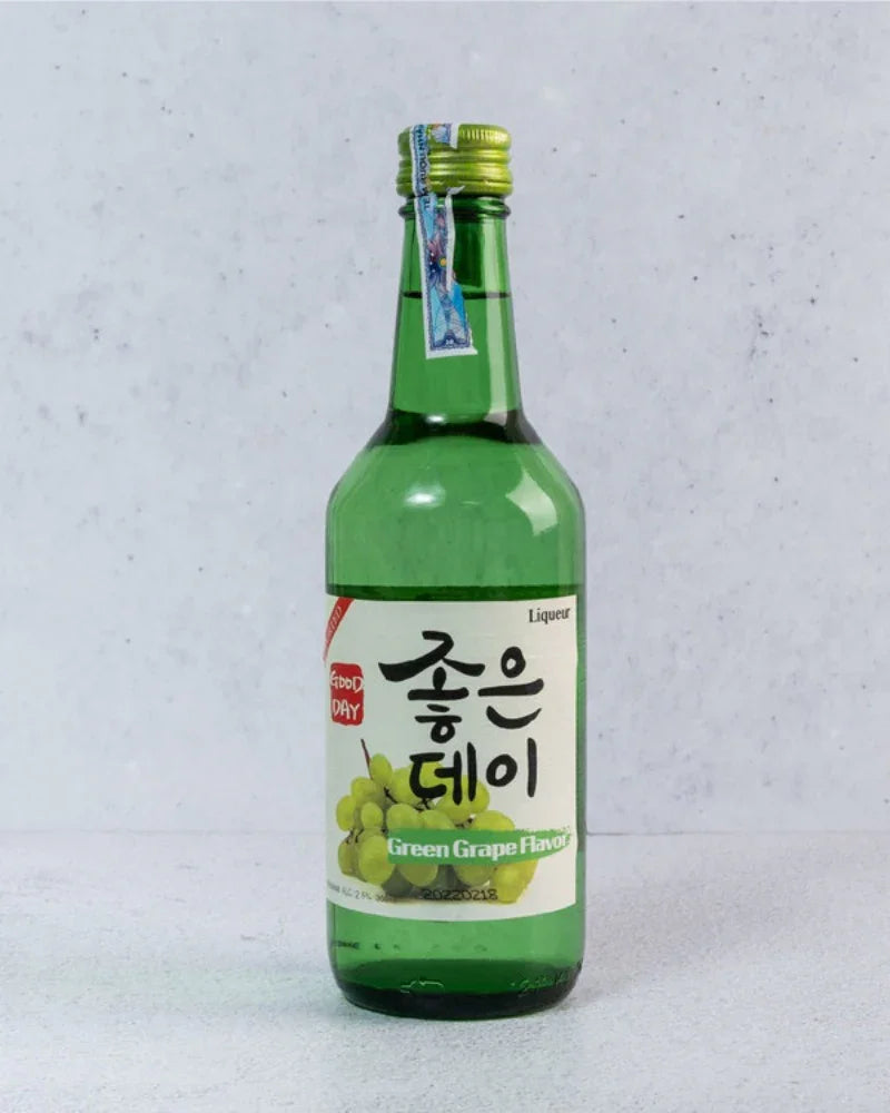 Muhak Good Day Soju Green Grape Alc.12.5% 360ml - DotAsia
