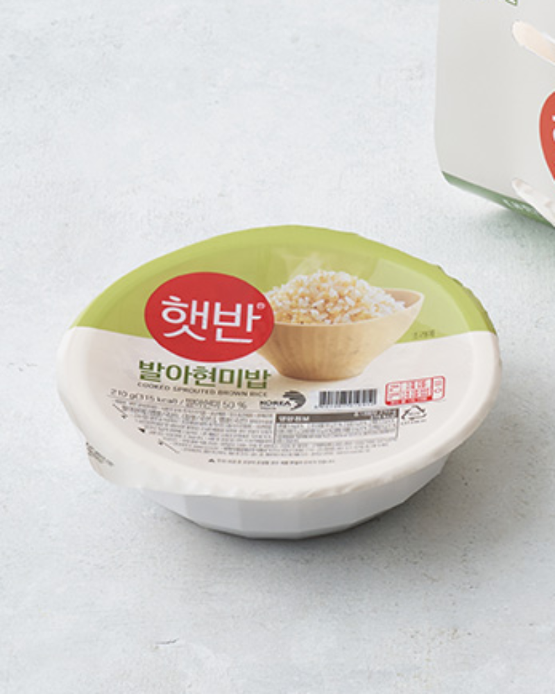CJ 햇반 발아현미밥 210g - DotAsia :: 유럽 최대 아시아 식품 온라인몰 | 한국 K-Food ·일본·중국 식품 전문