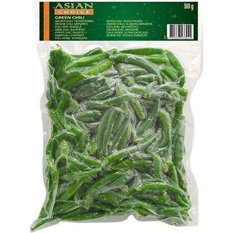 Asian Choice Authentic Thai Green Chili Peppers - Frozen 500g