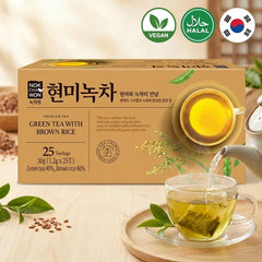 Nokchawon Tè Verde Coreano al Riso Integrale - Hyunmi Nokcha 25 Bustine