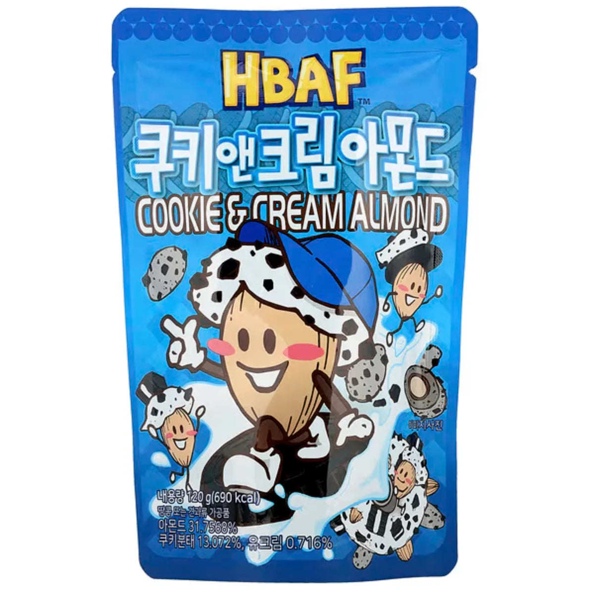 HBAF 쿠키앤크림 아몬드 120g - DotAsia