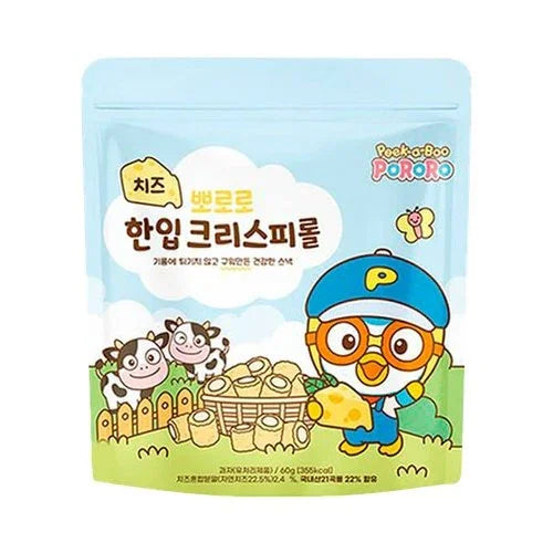 Bánh cuộn giòn phô mai Pororo một miếng 60g