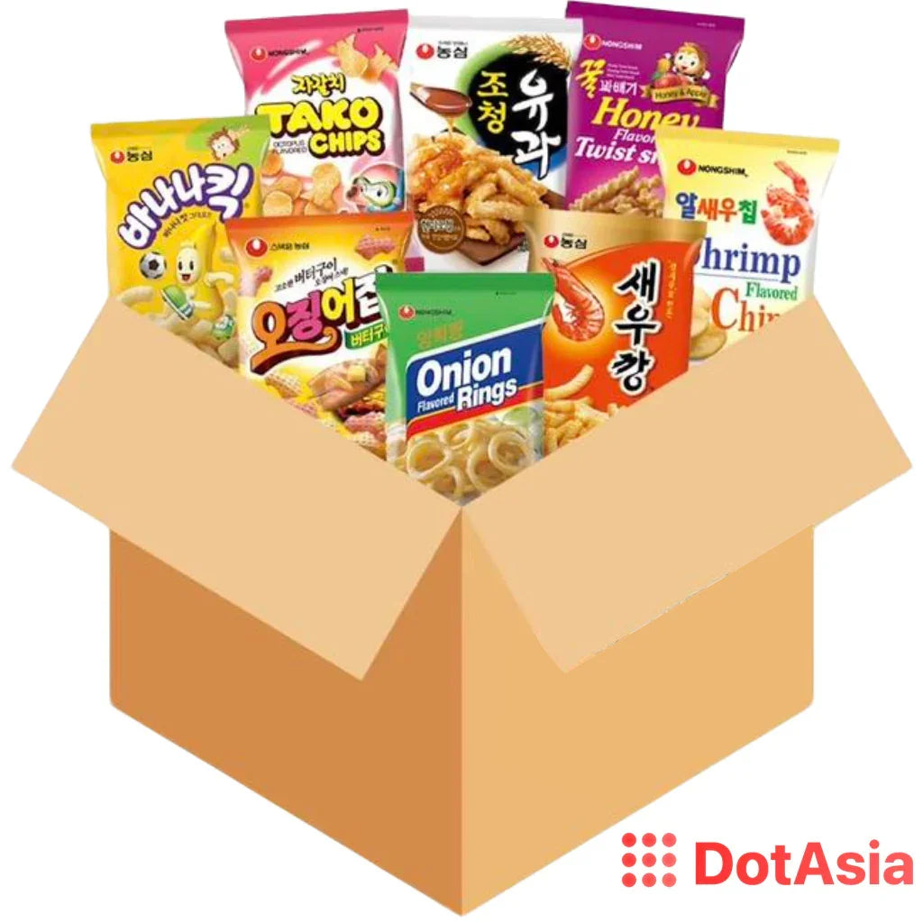 한국 과자 맛보기 세트 (17가지) - 무료배송 - DotAsia