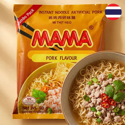 (0.99€) 마마 돼지고기 라면 큰봉지 90g