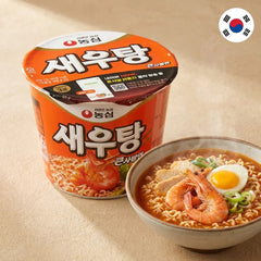 Nongshim Authentic Korean Noodles in Tazza Grande al Gusto di Gamberi - Saewootang 115g