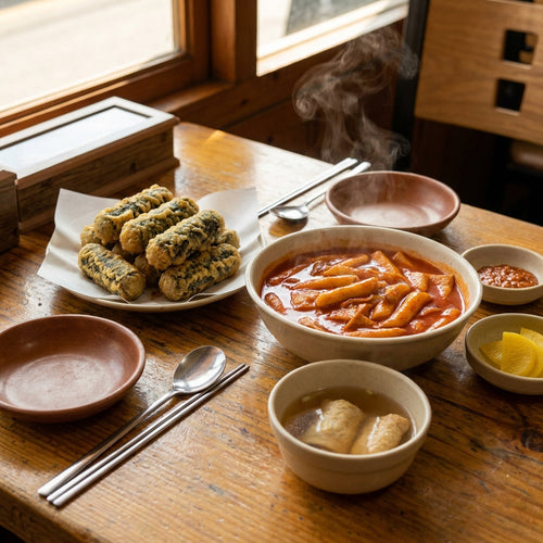 Gimmari & scharfes Tteokbokki Meal Kochbox · 3 Artikel