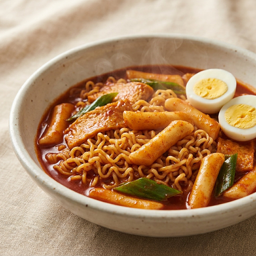 Rabokki (Ramyeon + Tteokbokki)