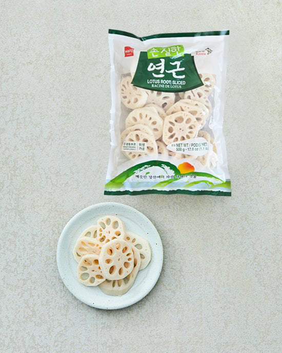 WANG 손질한 연근 500g - 냉동 - DotAsia :: 유럽 최대 아시아 식품 온라인몰 | 한국 K-Food ·일본·중국 식품 전문